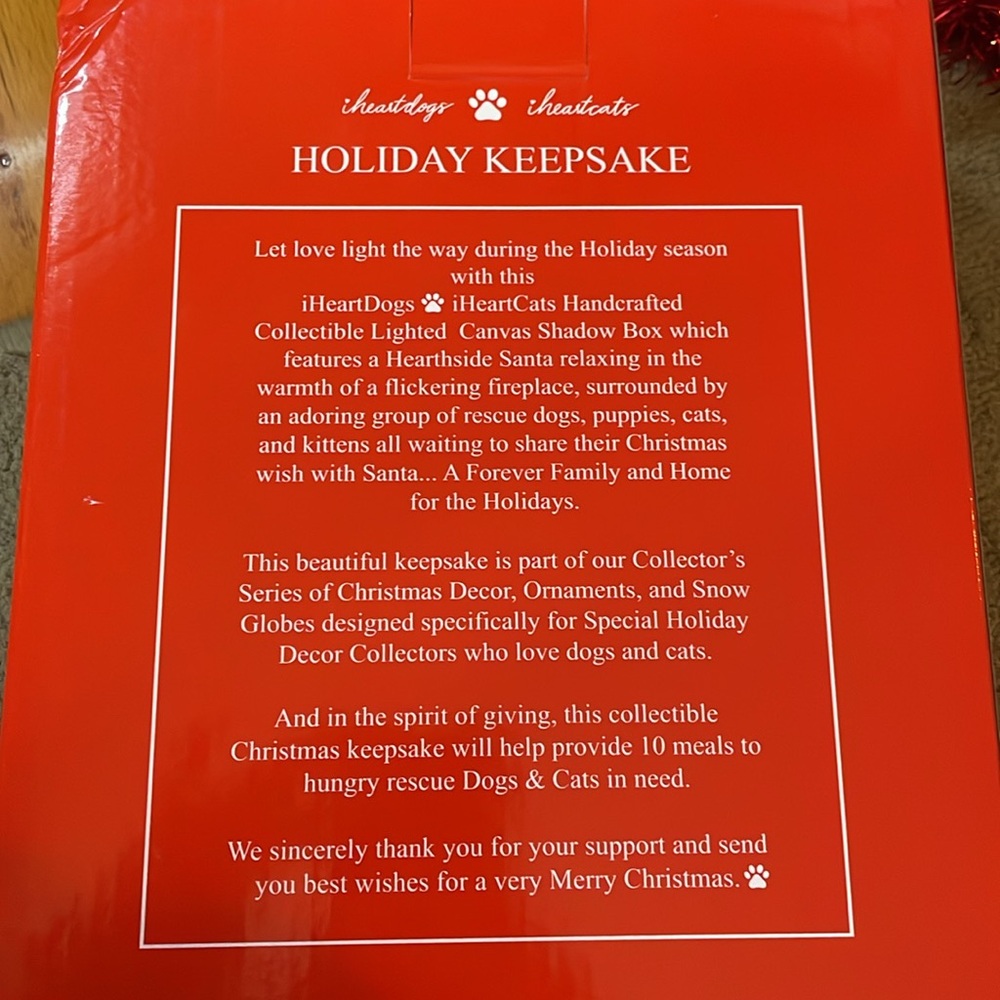 Holiday Keepsake Lighted Canvas Shadow Box - Picture 6 of 12